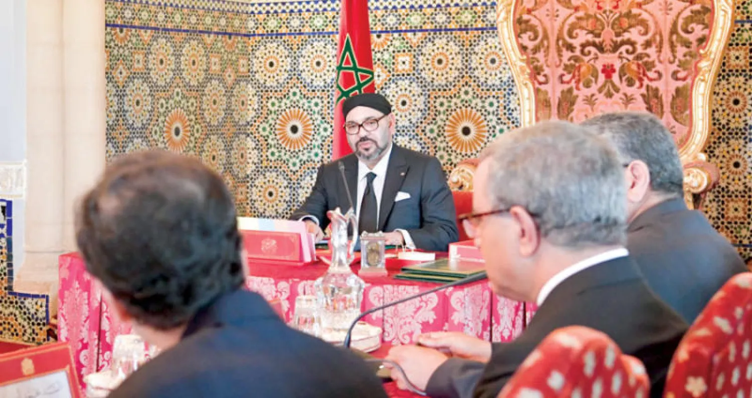 العاهل المغربي لدى ترؤسه مجلس الوزراء الذي صادق على الخطوط العريضة لموازنة 2019