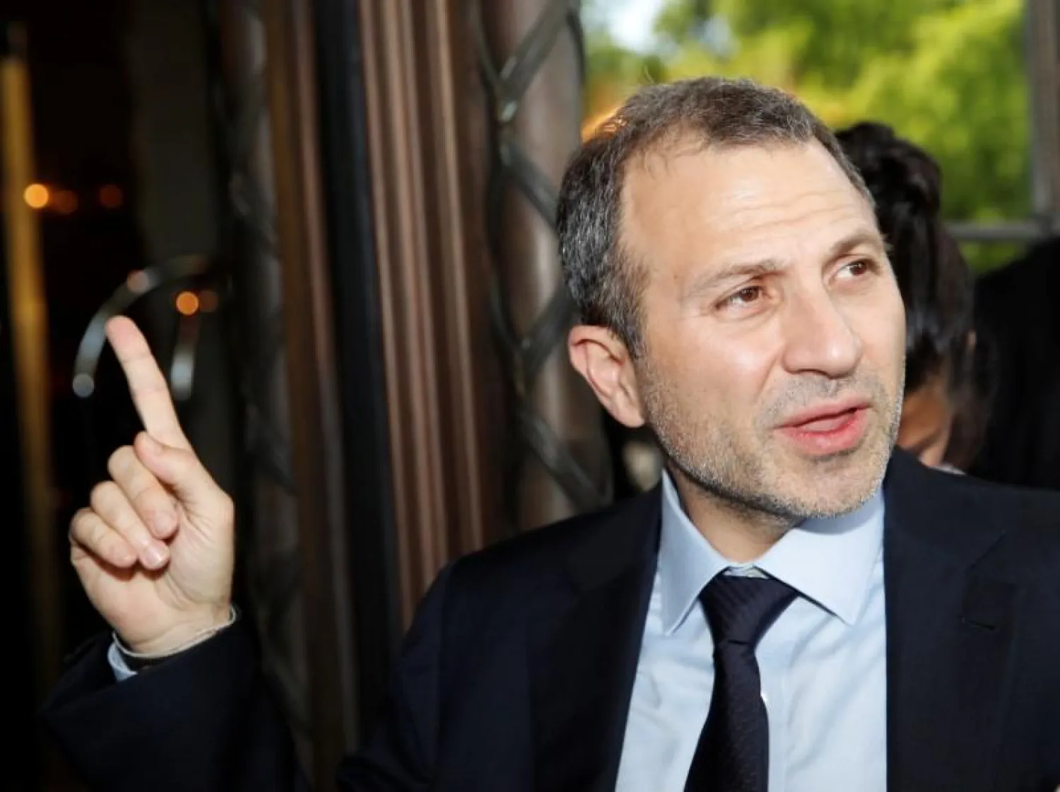 Lebanese Foreign Minister Gebran Bassil arrives for meetings in Geneva, Switzerland June 14, 2018. REUTERS/Denis Balibouse