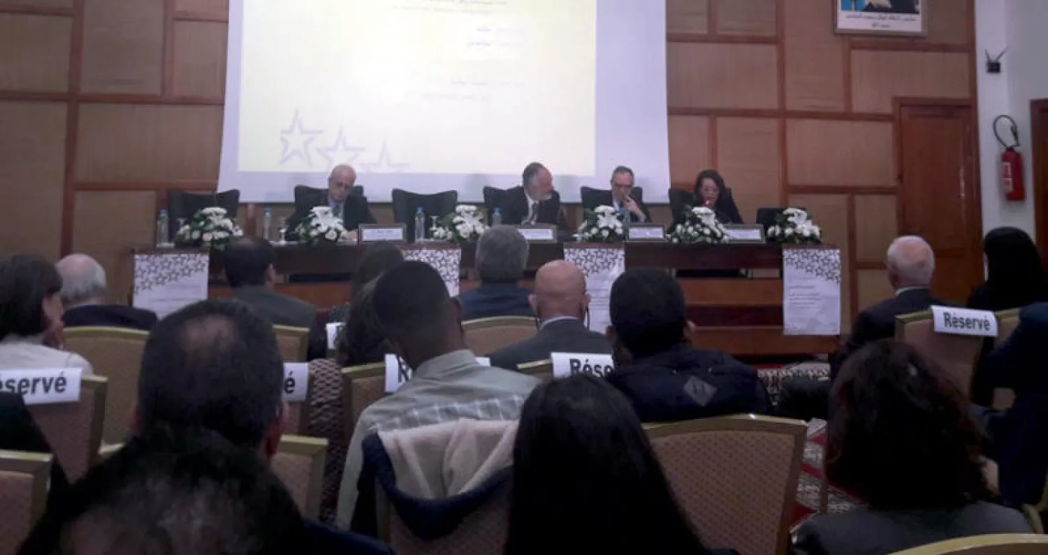 جانب من أشغال مؤتمر «الشراكة بين العالم العربي وأميركا اللاتينية والكاريبي» («الشرق الأوسط»)