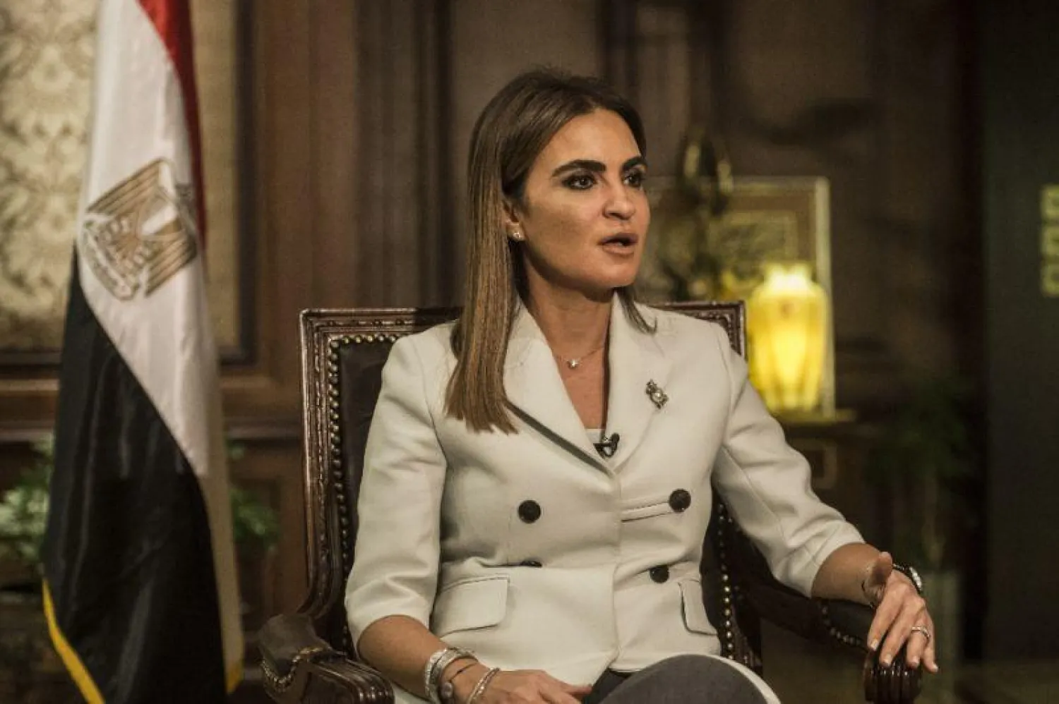 وزيرة الاستثمار المصرية سحر نصر - أرشيف (أ.ف.ب)