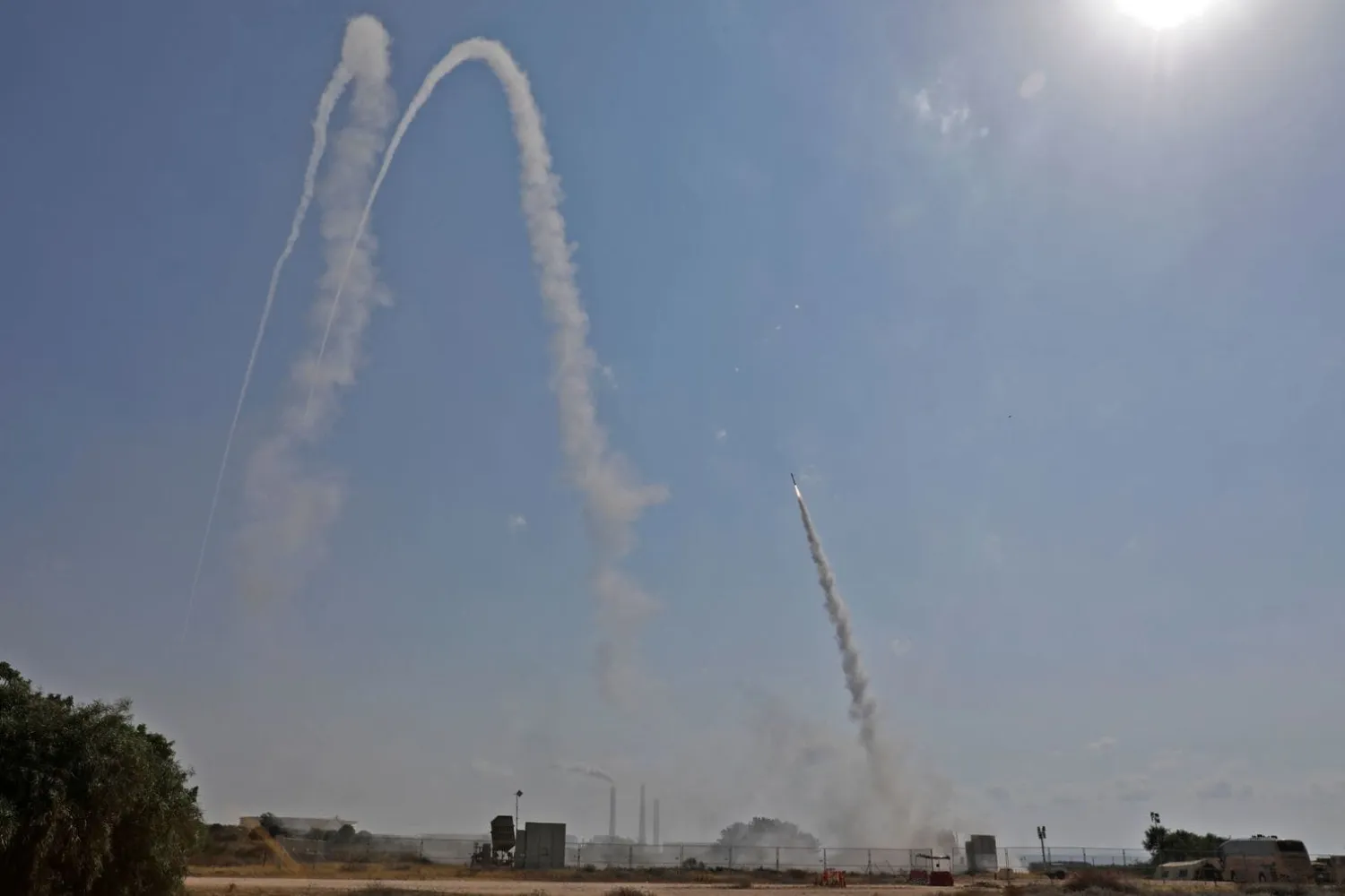 Israel’s military launches a missile  from the Iron Dome air defense system from a position in the southern Israeli city of Ashkelon. AFP file photo