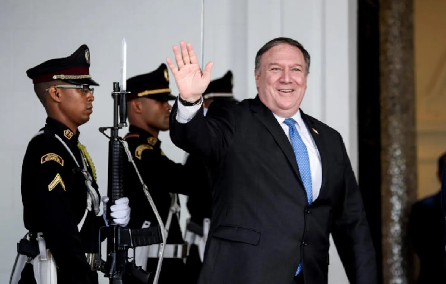 وزير الخارجيّة الأميركي مايك بومبيو في بنما (رويترز)