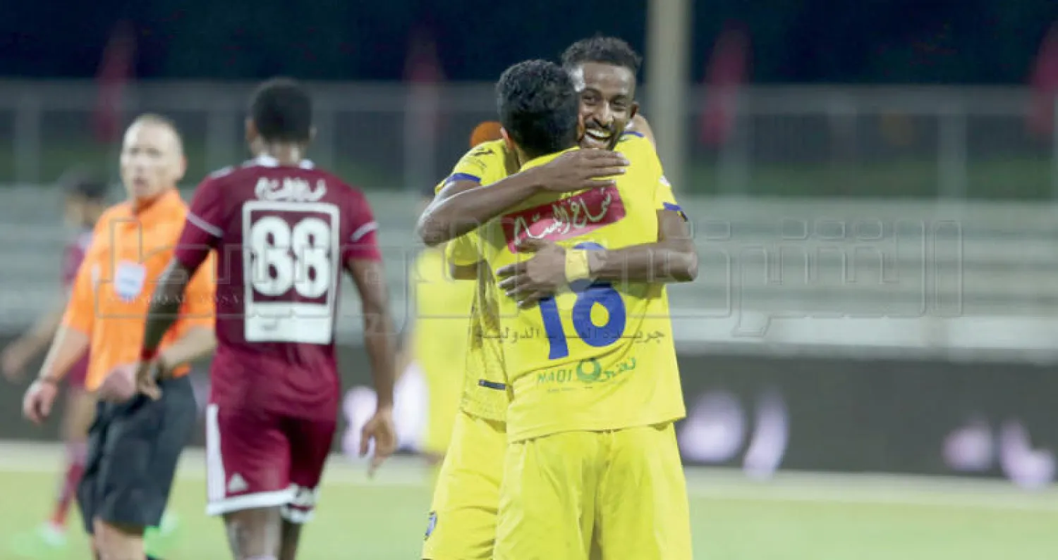 ربيع سفياني يحتفل بهدفه في الفيصلي (تصوير: مشعل القدير)