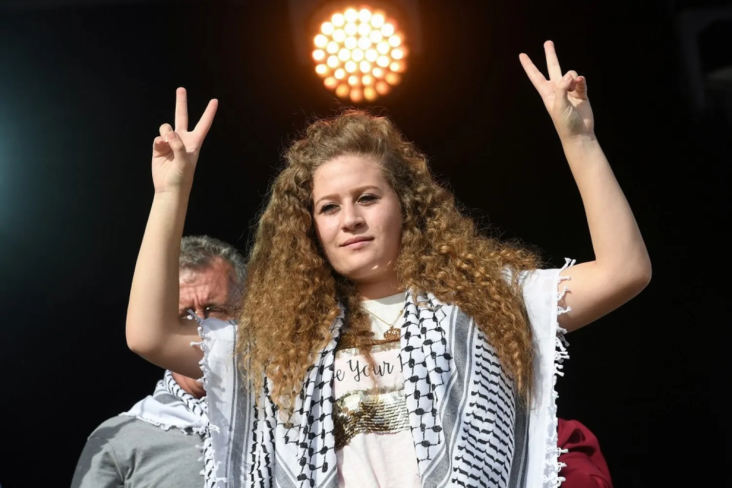 Palestinian protest icon Ahed Tamimi. (AFP)