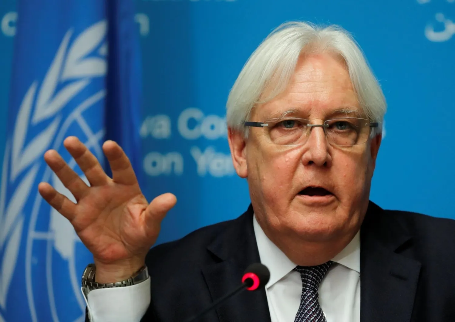 United Nations special envoy to Yemen Martin Griffiths. (Reuters)