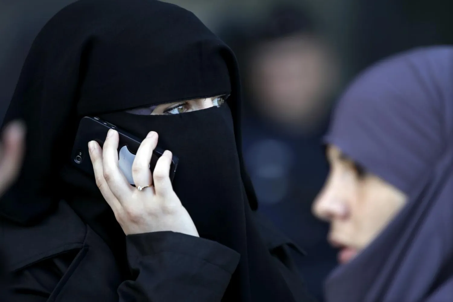 A women wears a niqab despite a nationwide ban on the face veil in France. (Reuters)