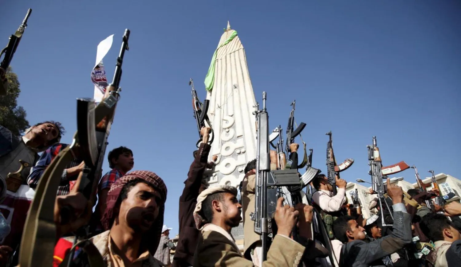 Houthi militiamen in Sanaa, Reuters

