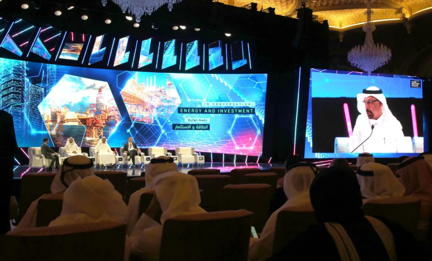 وزير الطاقة والصناعة والثروة المعدنية خالد الفالح (تصوير: أحمد فتحي)