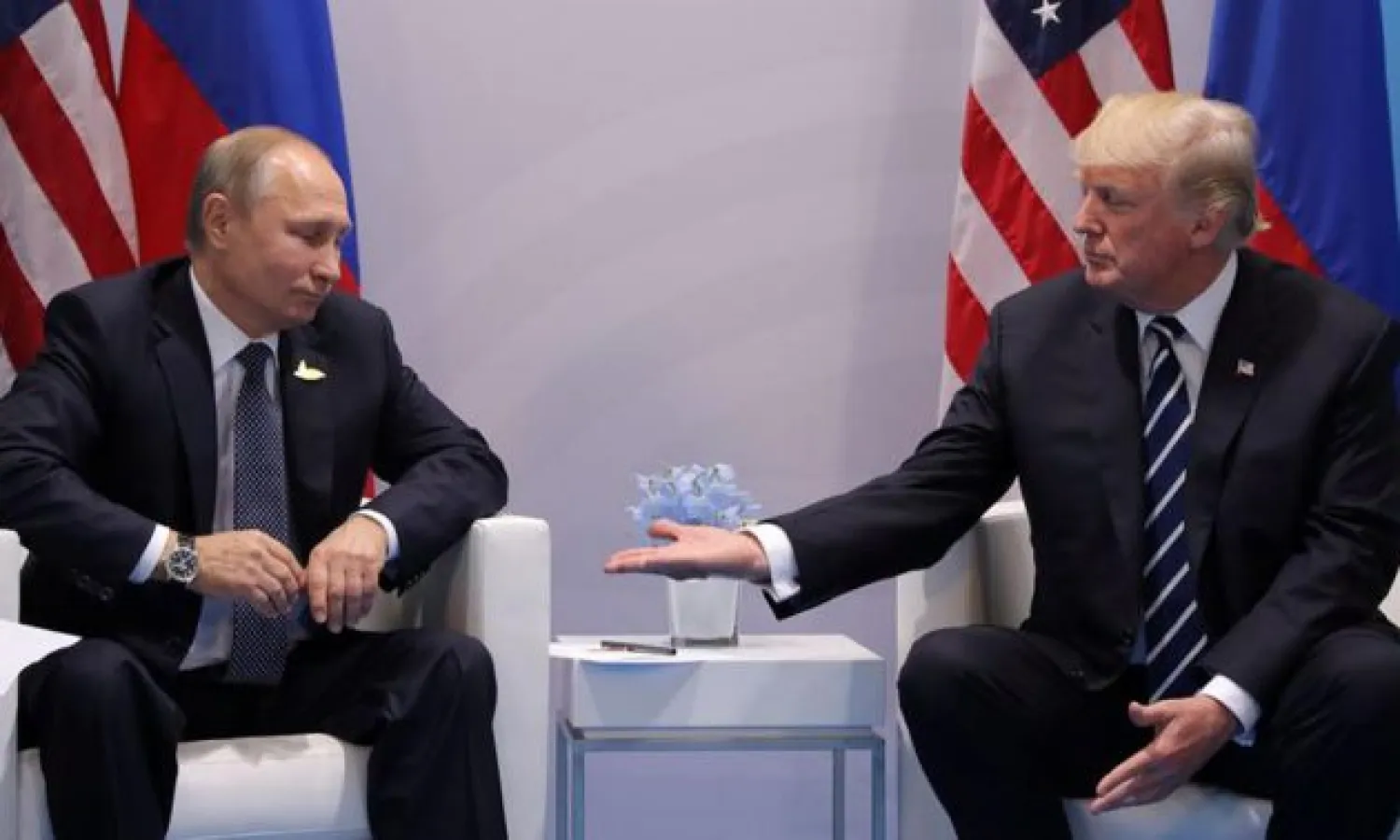 الرئيسان الاميركي دونالد ترمب والروسي فلاديمير بوتين