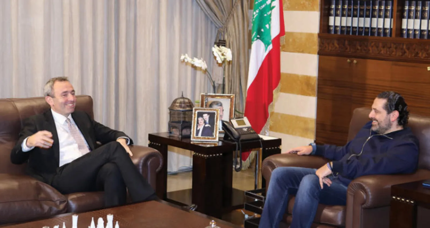سعد الحريري التقى أمس في دارته ببيروت السفير البريطاني الجديد كريس رامبلنغ (دالاتي ونهرا)