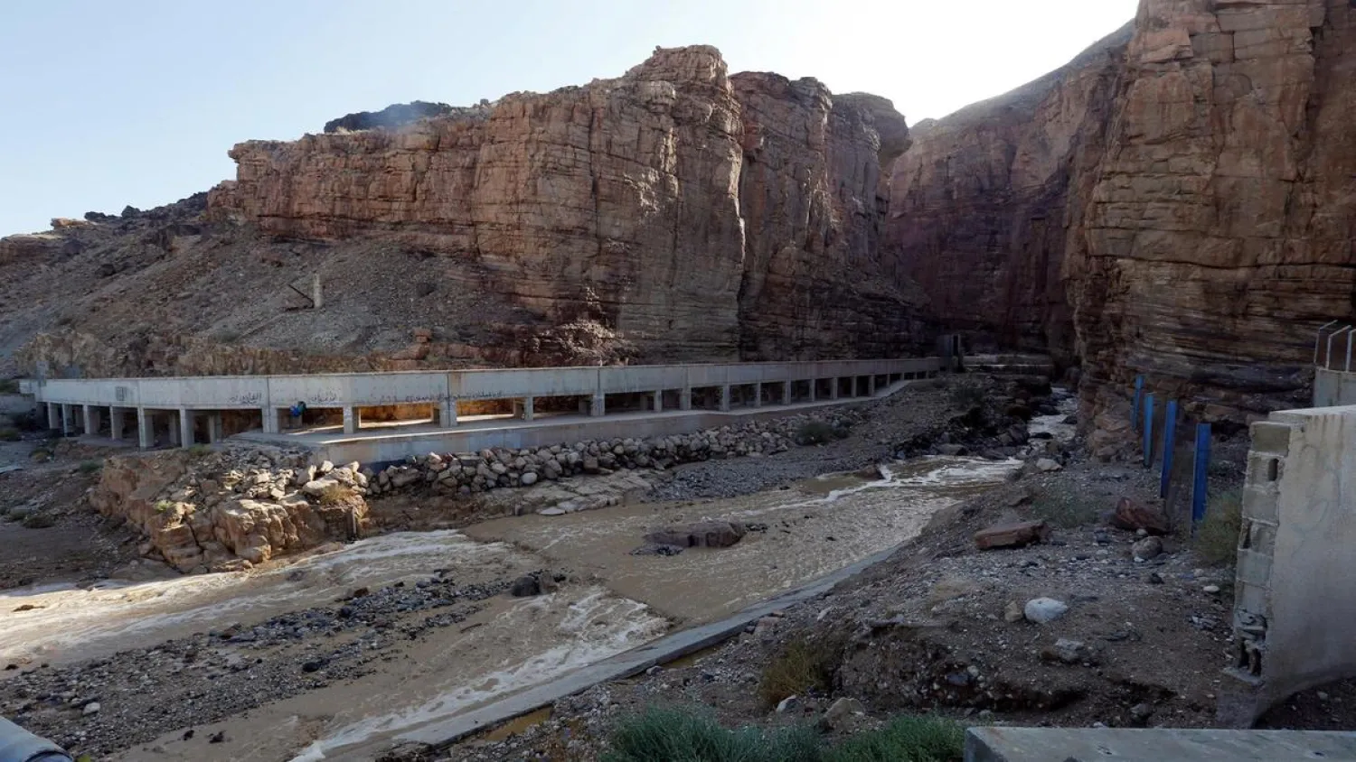 A general view of the location where rain storms unleashed flash floods, near the Dead Sea, Jordan October 26, 2018. (Reuters)