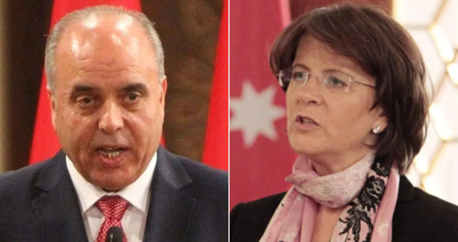 وزيرة السياحة والآثار لينا عناب - وزير التربية والتعليم والتعليم العالي، عزمي محافظة