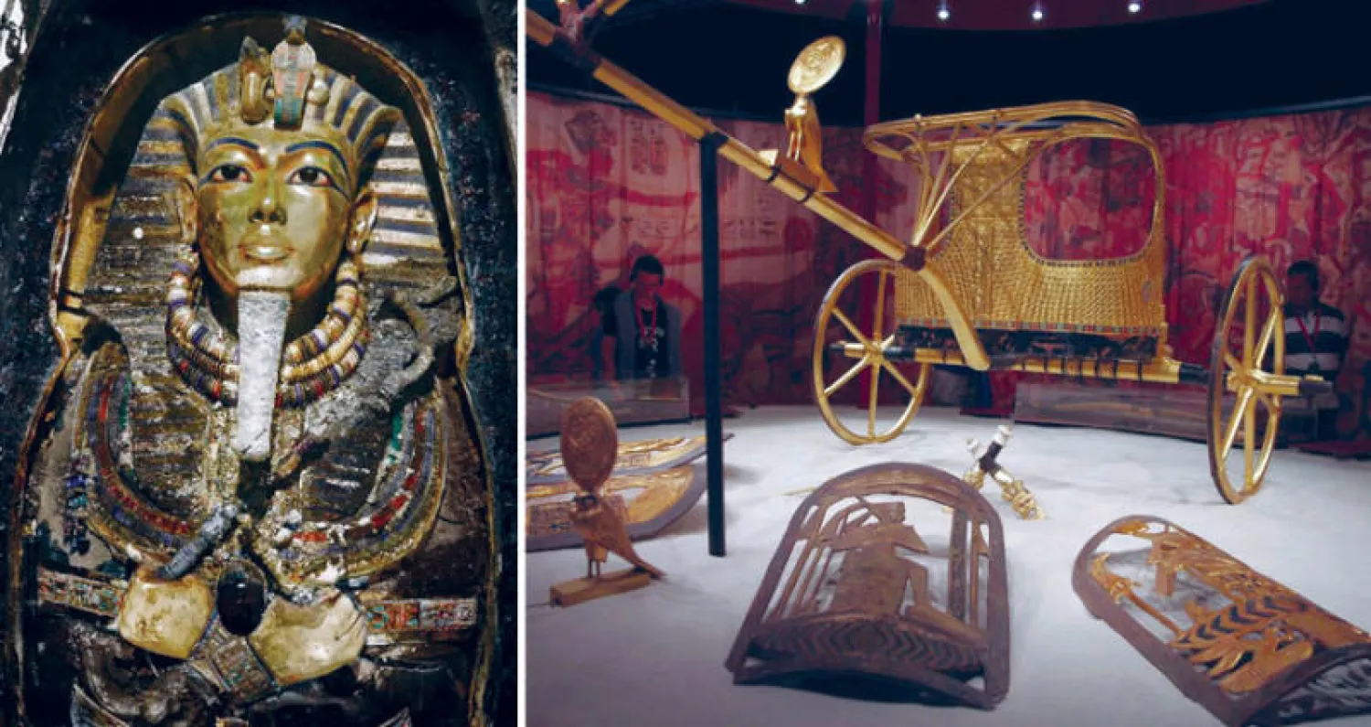 عجلة حربية للملك توت عنخ آمون