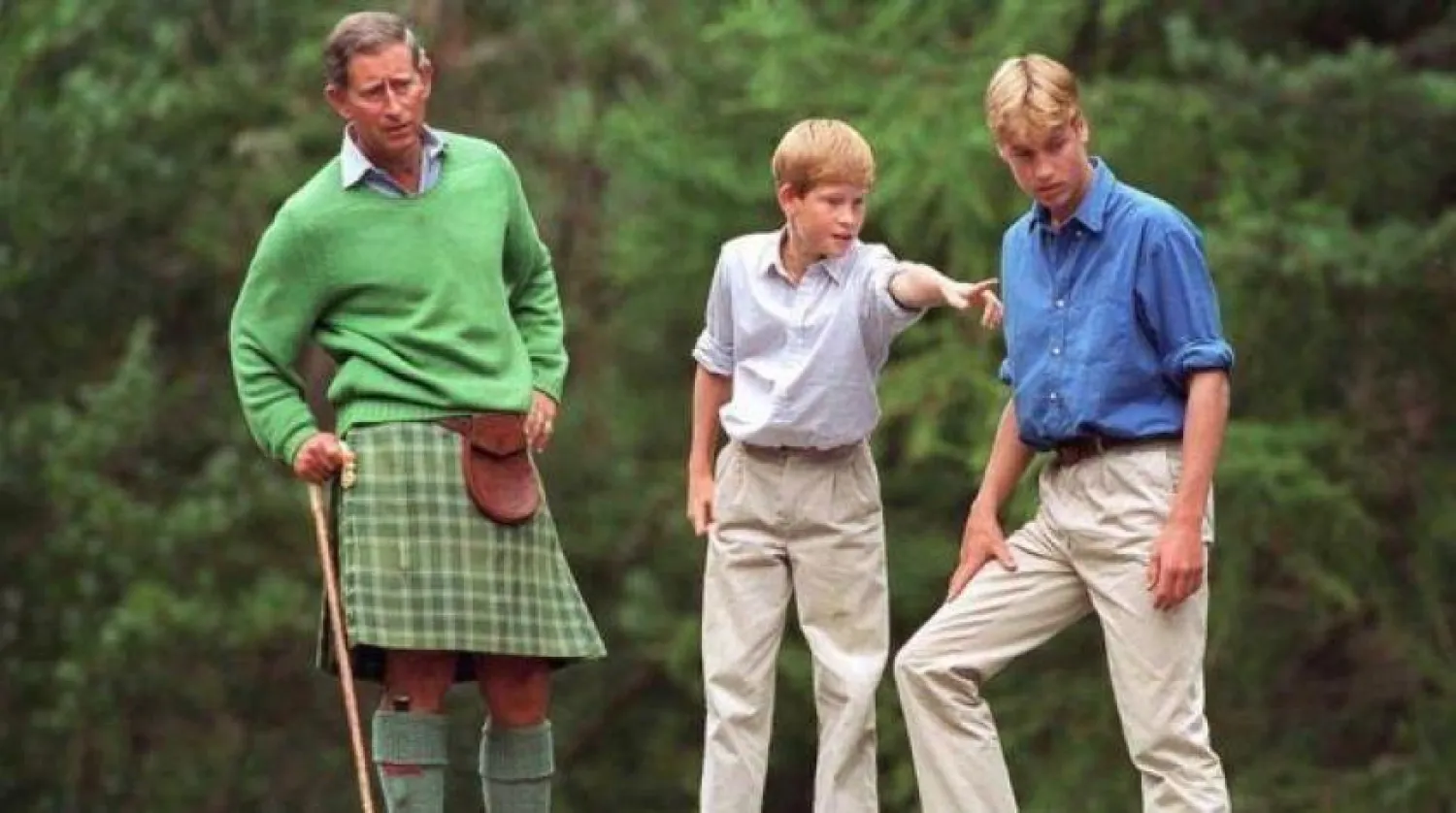 Prens William, Harry ve babaları Prens Charles-Arşiv (Getty)