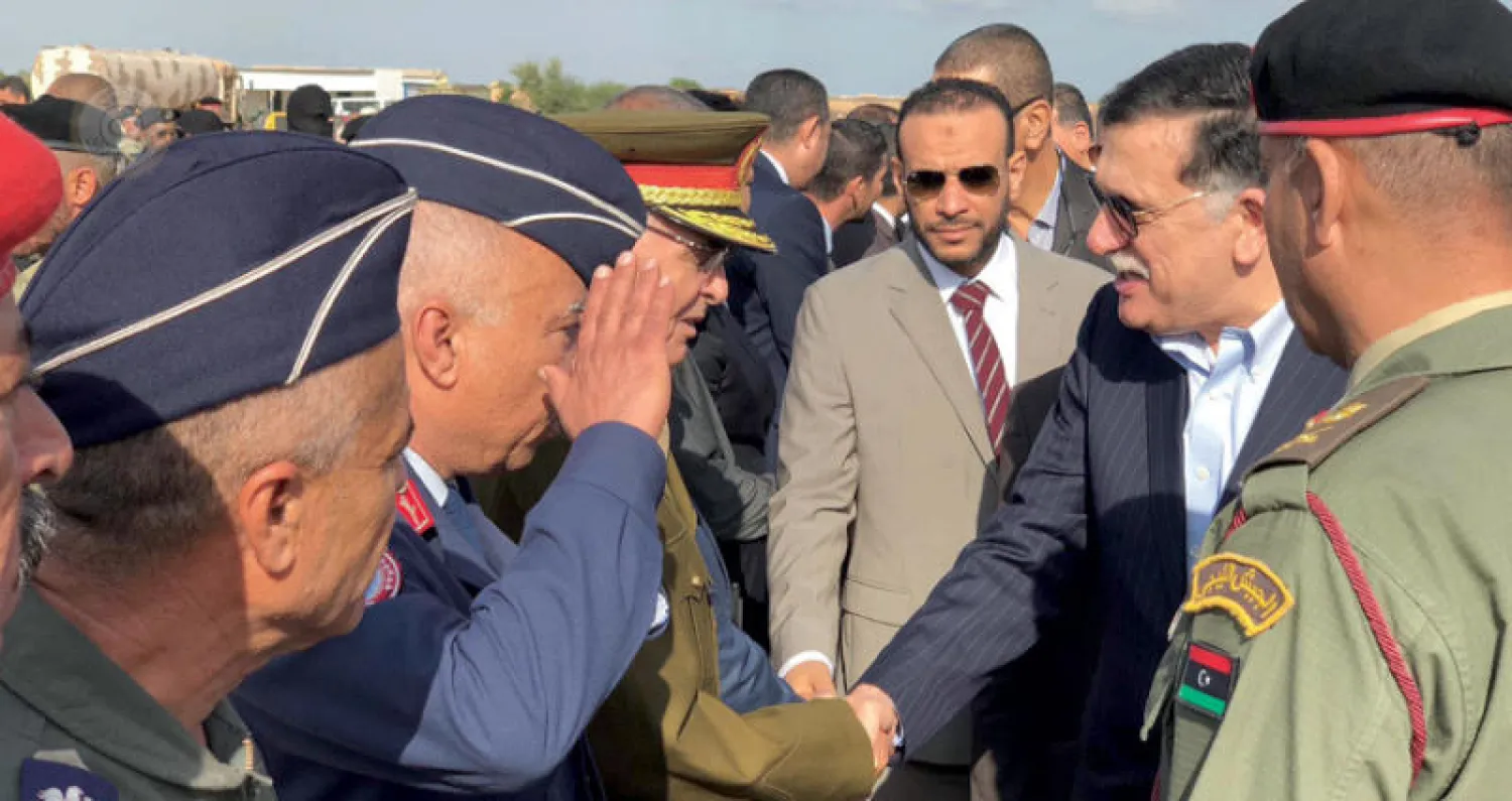 فائز السراج خلال زيارته إلى مصراتة (المجلس الرئاسي)