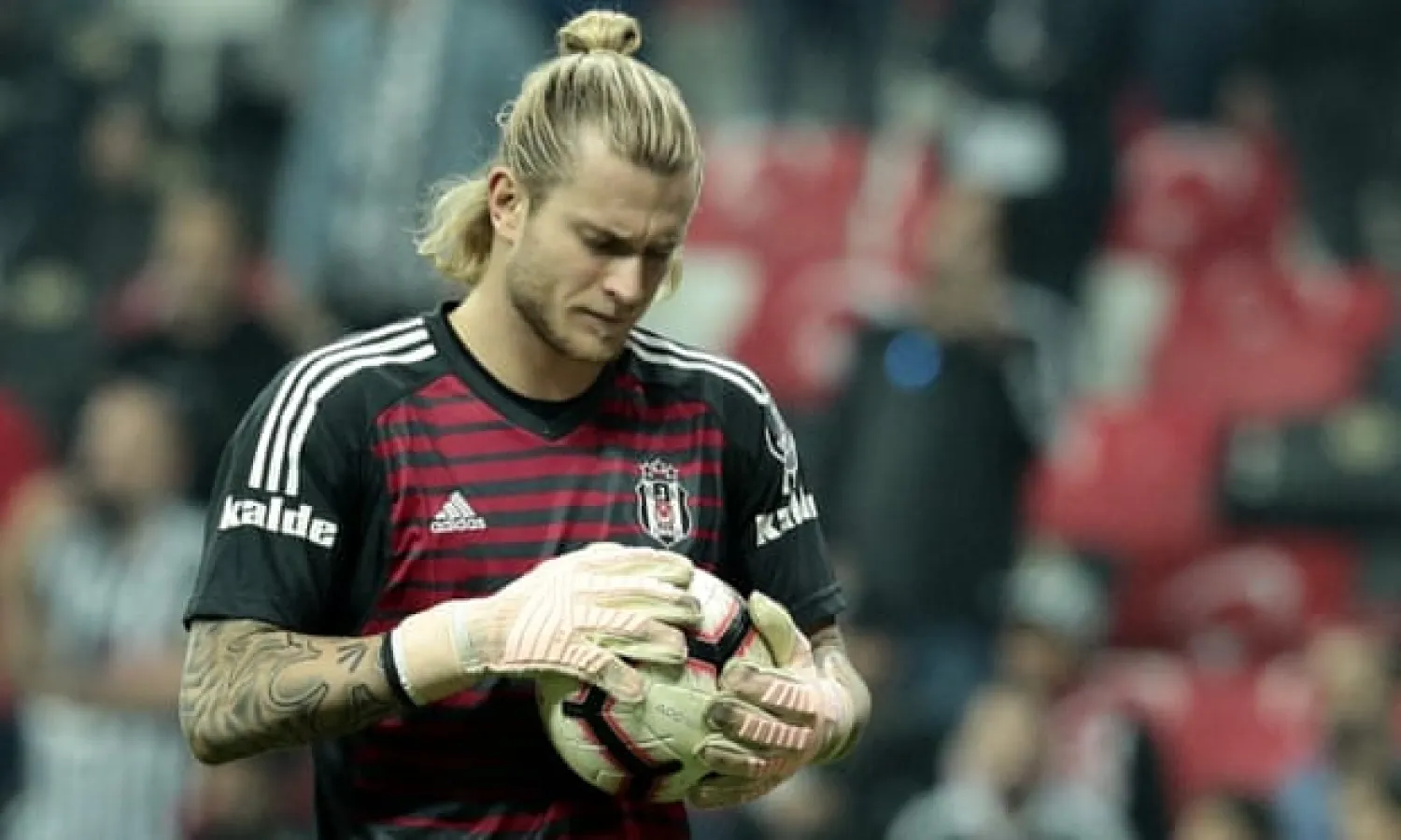 Loris Karius has conceded 15 goals in his first 10 games for Besiktas. Photograph: Anadolu Agency/Getty Images
