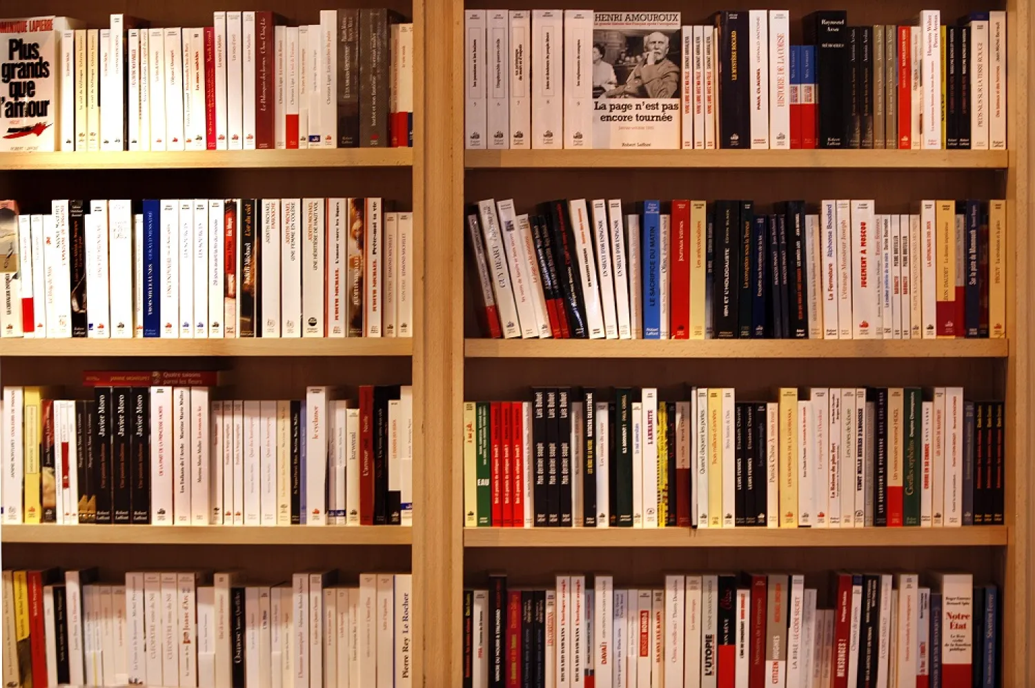 Books on display at the annual Paris Book Fair. (Reuters file photo)