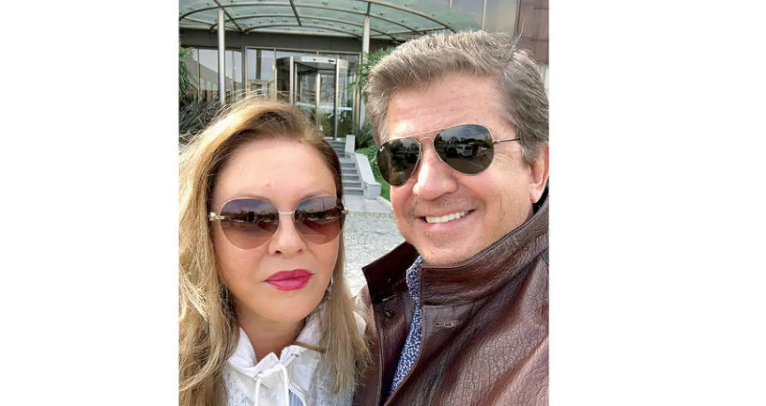 وليد توفيق مع زوجته جورجينا رزق في إسطنبول