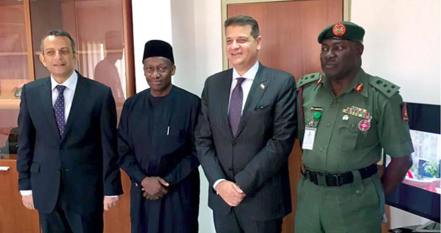 رضوان يلتقي السفير جانا بحضور سفير مصر لدى نيجيريا («الشرق الأوسط»)