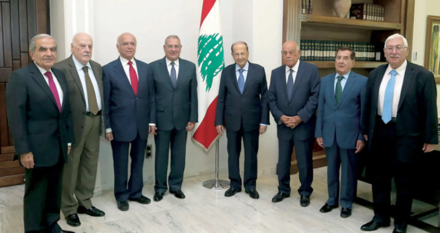 عون لدى استقباله أعضاء «رابطة قدامى القضاة» أمس (دالاتي ونهرا)