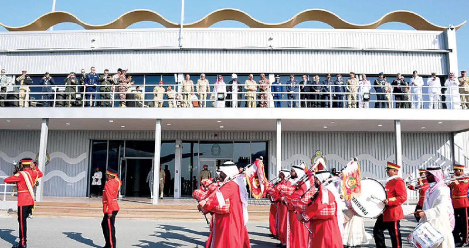 جانب من افتتاح فعاليات معرض البحرين الدولي للطيران أمس (بنا)