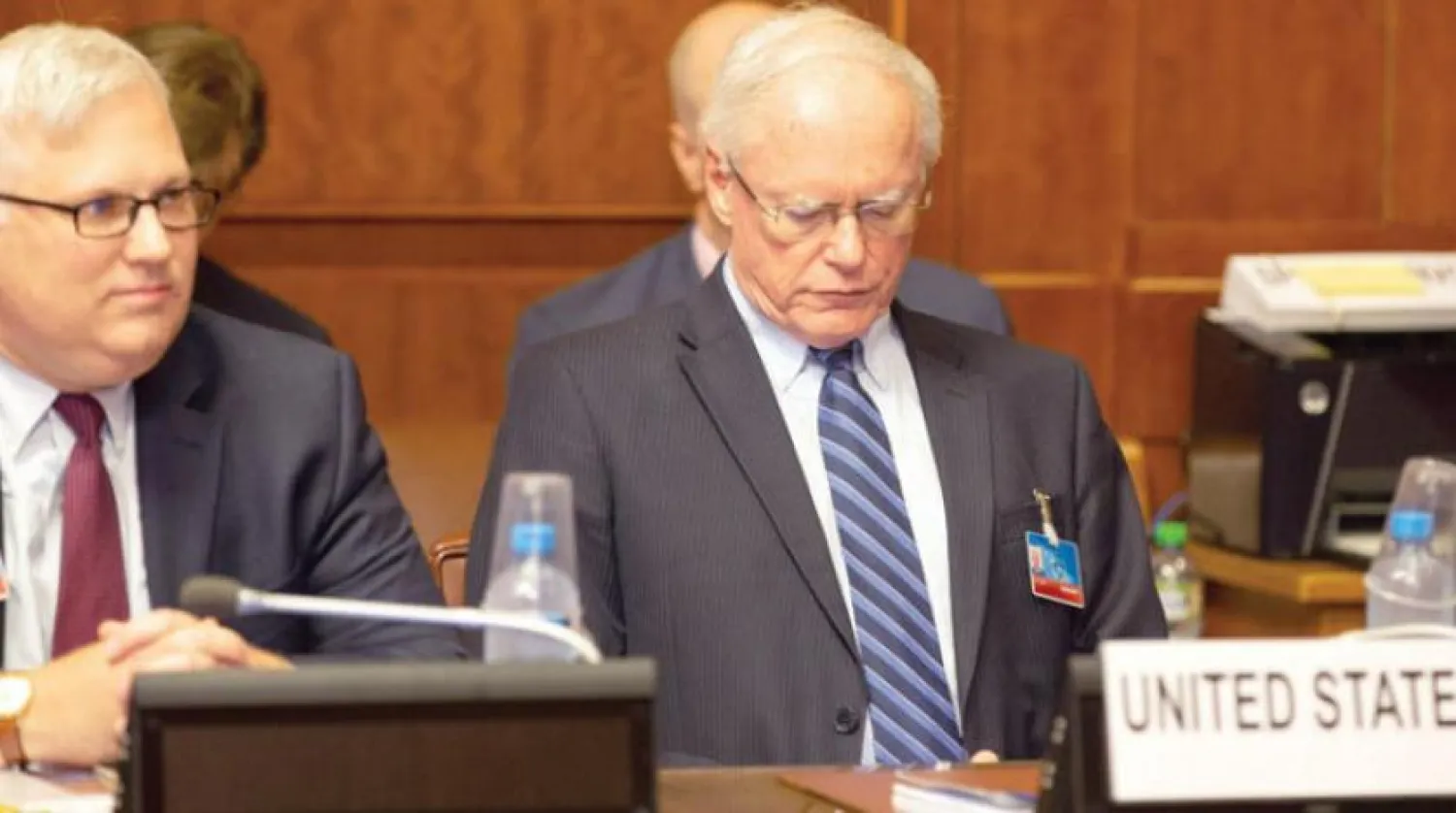 US special envoy for Syria James Jeffrey attends talks in Geneva on September 14, 2018. Reuters