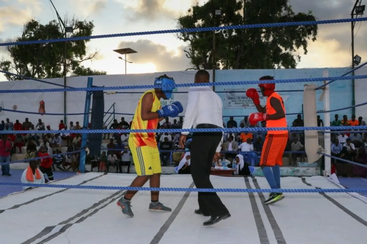 Somalia holds its first boxing competition in more than three decades. (AFP)