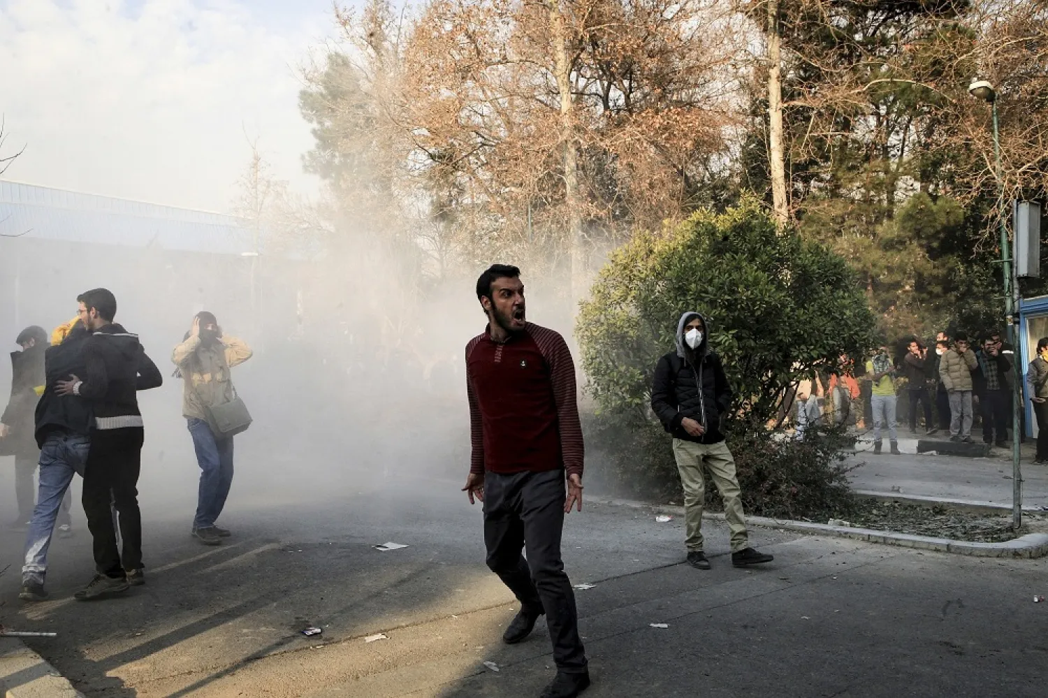 Protesters in Iran. (AP file photo)