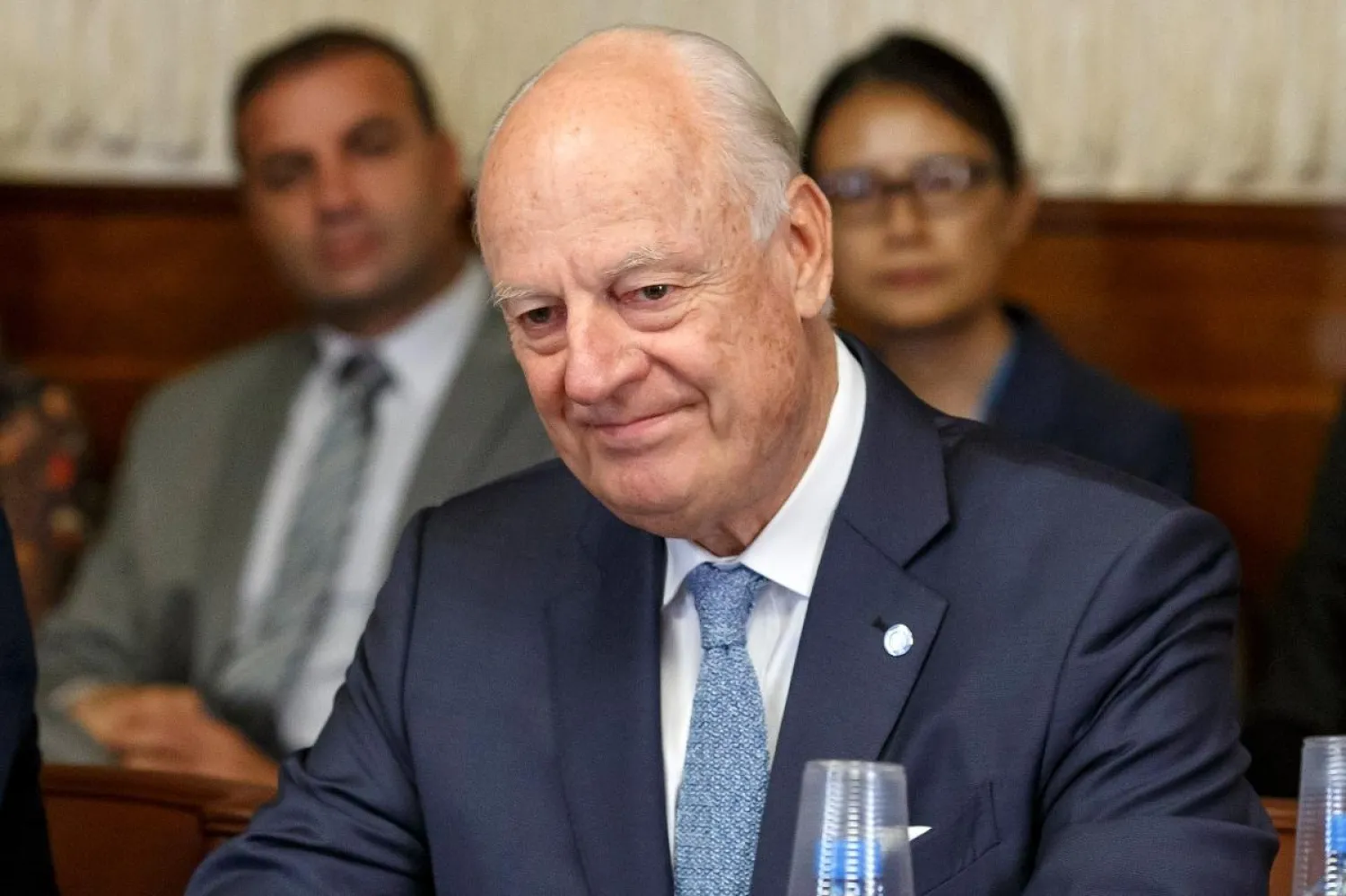 UN envoy Staffan de Mistura will make a final push to set up by the end of December a committee to draft a post-war constitution for Syria that would pave the way to elections | AFP