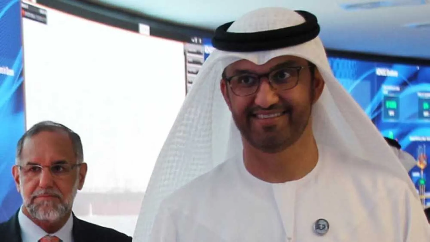 Dr. Sultan Ahmed Al Jaber, UAE Minister of State and ADNOC Group CEO, right. Reuters
