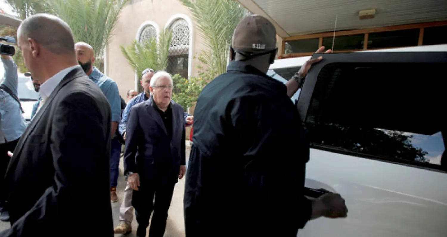 المبعوث الأممي الخاص إلى اليمن لدى وصوله إلى صنعاء الأربعاء (رويترز)