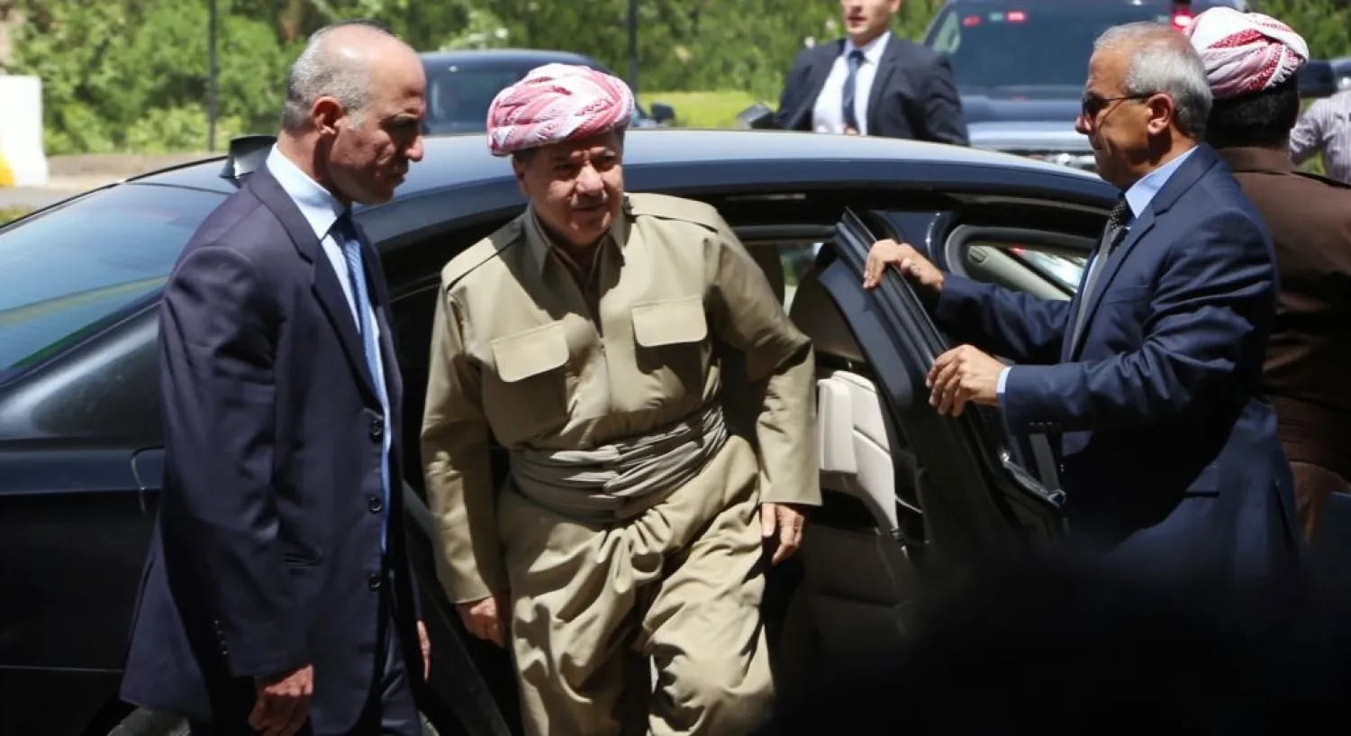 Kurdistan Democratic Party chief Masoud Barzani. (AFP)