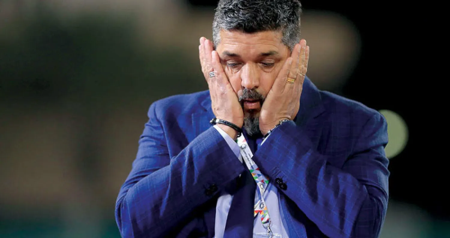 راموس مدرب الاتفاق  (تصوير: عيسى الدبيسي)