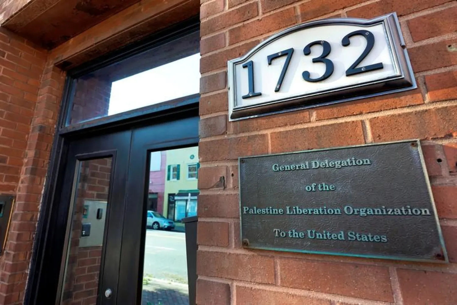 The Palestine Liberation Organization office is seen in Washington, U.S., November 19, 2017. (File Photo: Reuters)
