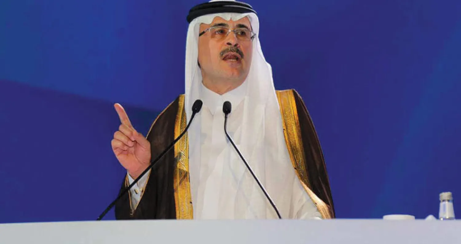 أمين الناصر رئيس شركة أرامكو السعودية في إحدى جلسات منتدى «اكتفاء» أمس  (تصوير: عمران حيدر)