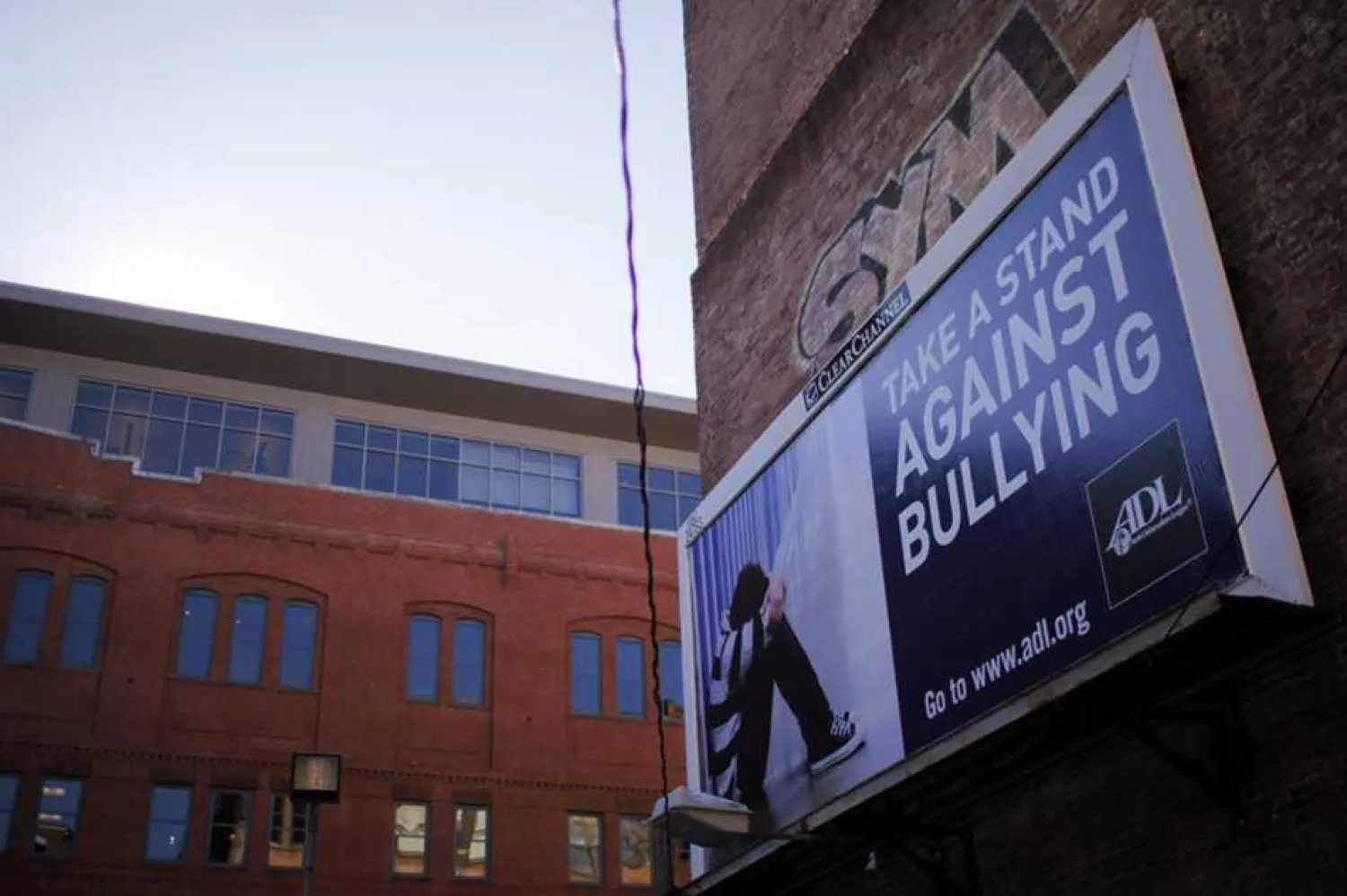 An anti-bullying billboard hangs on a building in downtown
Boston, Massachusetts. Brian Snyder, Reuters/file