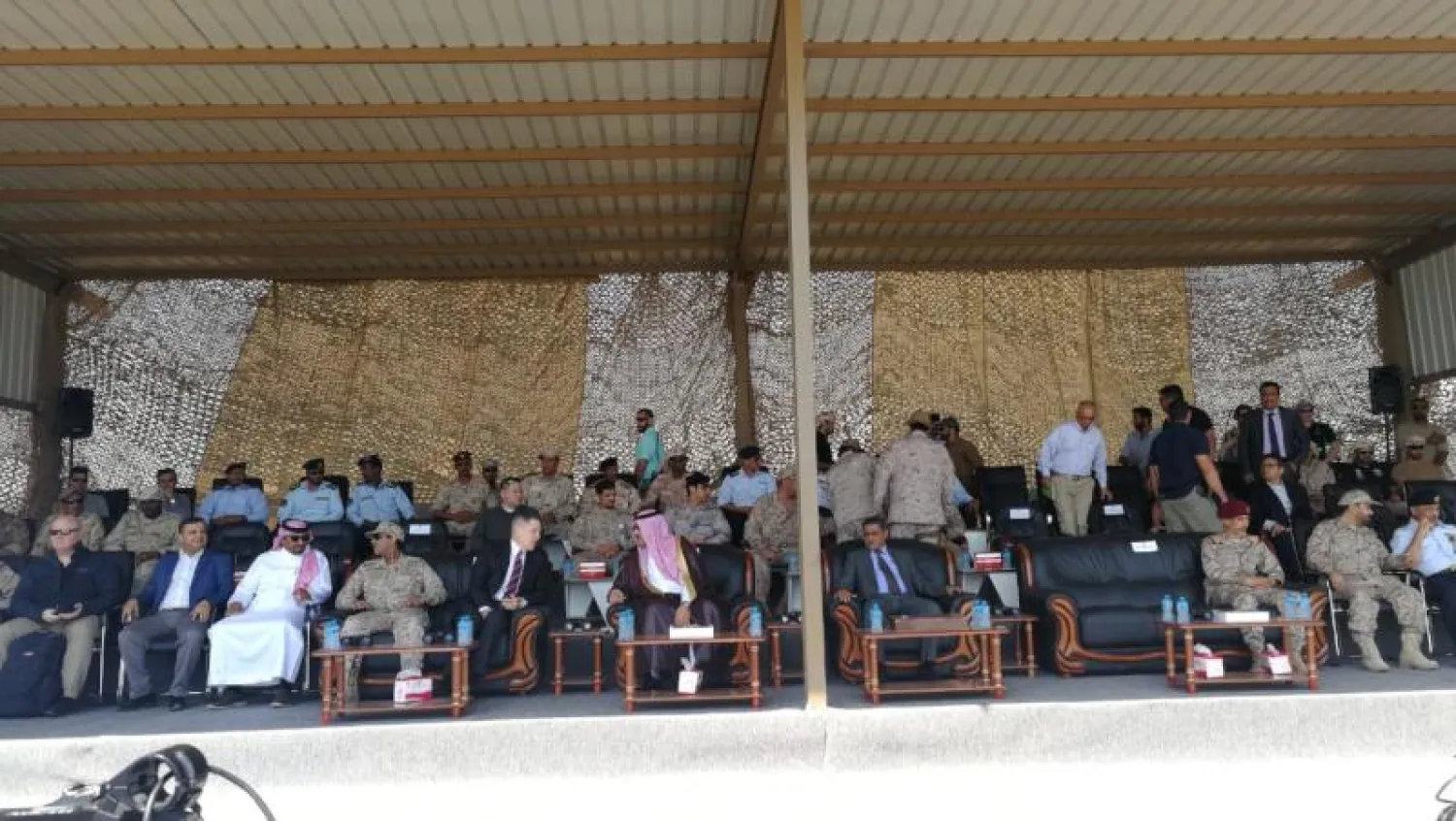 جانب من احتفالية تسليم السواحل للقوات إلى مصلحة خفر السواحل اليمنية (سبأ نت)