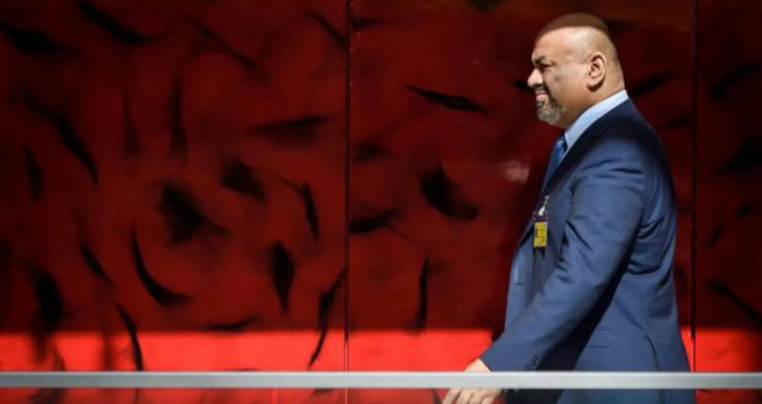 وزير الخارجية اليمني خالد اليماني في صورة أرشيفية تعود إلى مشاورات جنيف التي تغيب عنها الحوثيون خلال سبتمبر الماضي (غيتي)