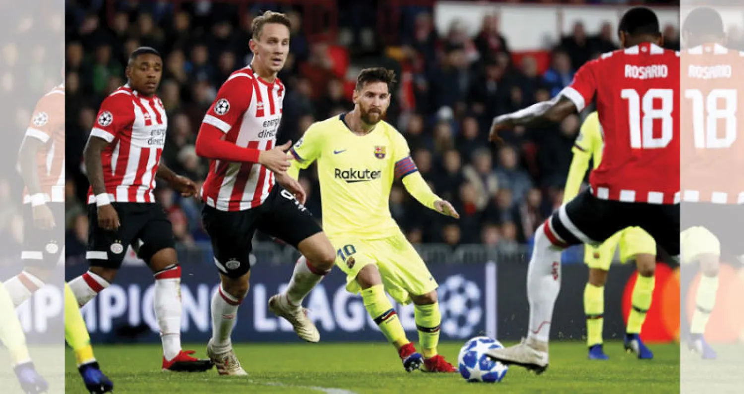 ميسي صنع الفارق أمام أيندهوفن (إ.ب.أ)