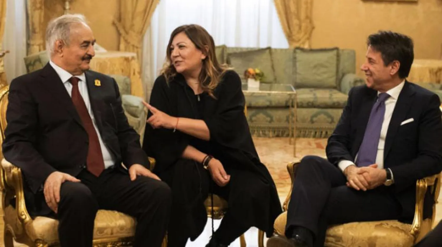 İtalyan Başbakanı Giuseppe Conte ile Mareşal Halife Hafer