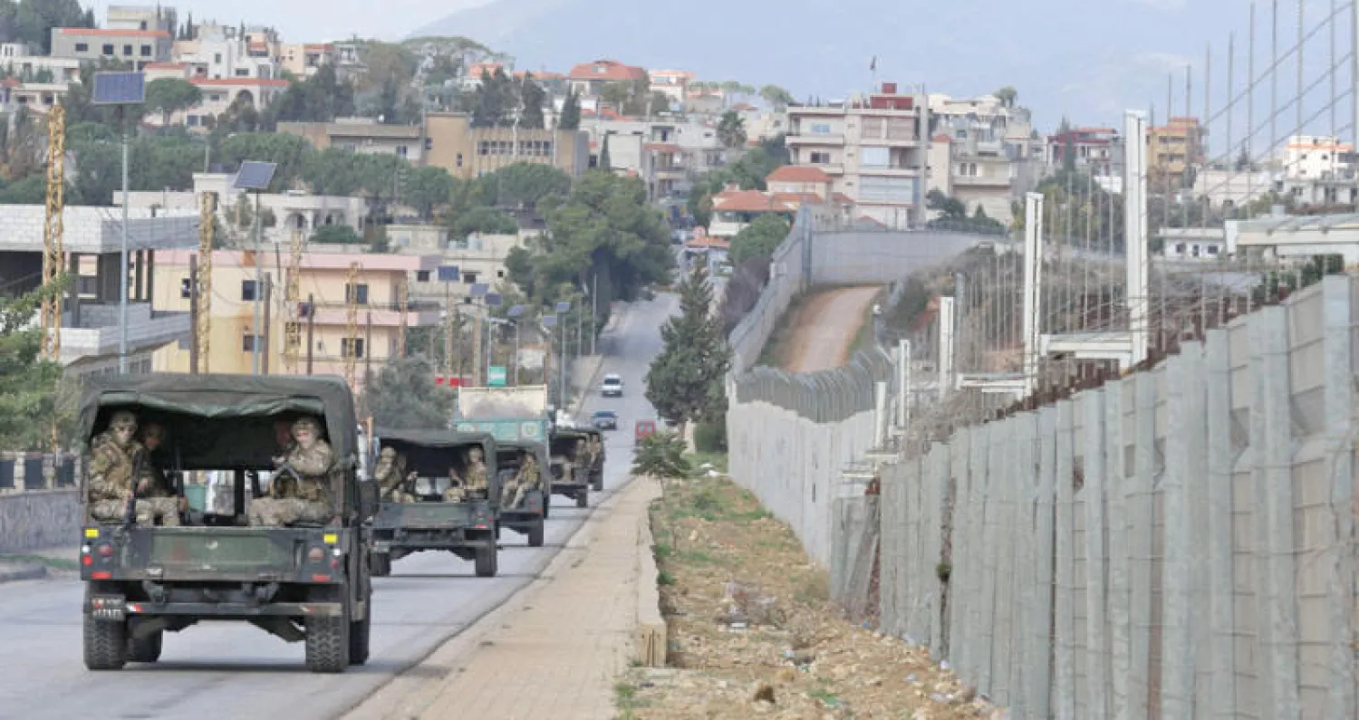 دورية للجيش اللبناني في المنطقة الحدودية (أ.ف.ب)