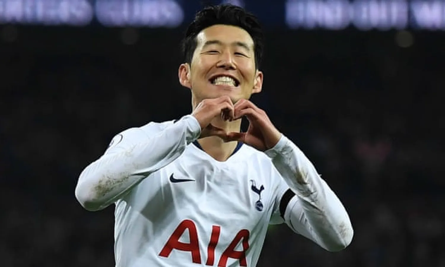  ‘Watching Son’s contributions, it is easy to blur fact and fiction and recast him as some sort of prototype. The first ever hybrid footballer perhaps, part flesh and grass, part PlayStation.’ Photograph: David Ramos/Getty Images
