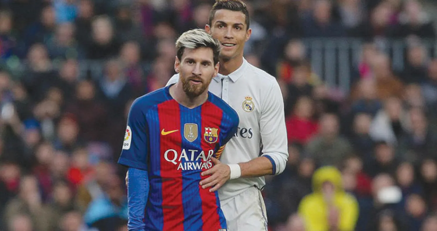 ميسي ورونالدو  أيام تحدي برشلونة والريال