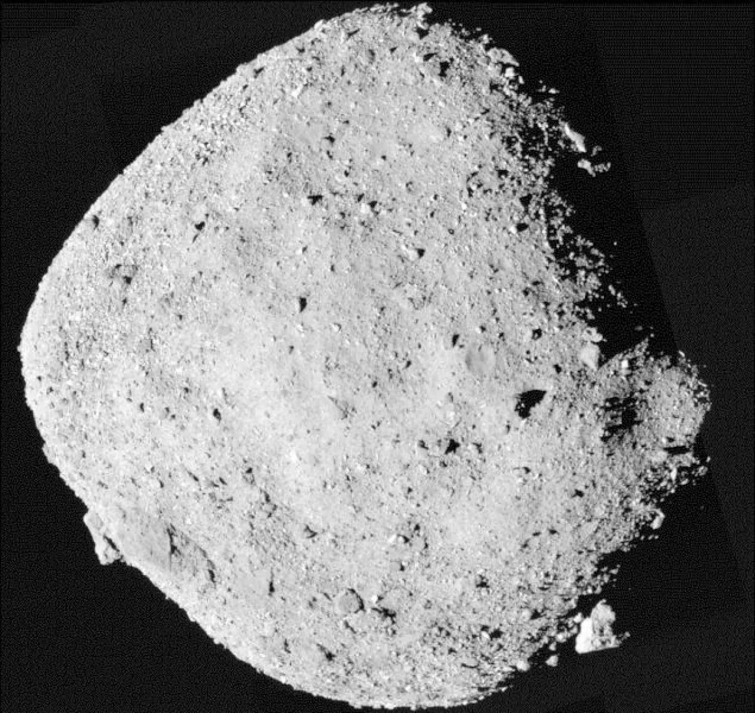 صورة مرسومة ومجمعة للكويكب بينو (أ.ب)