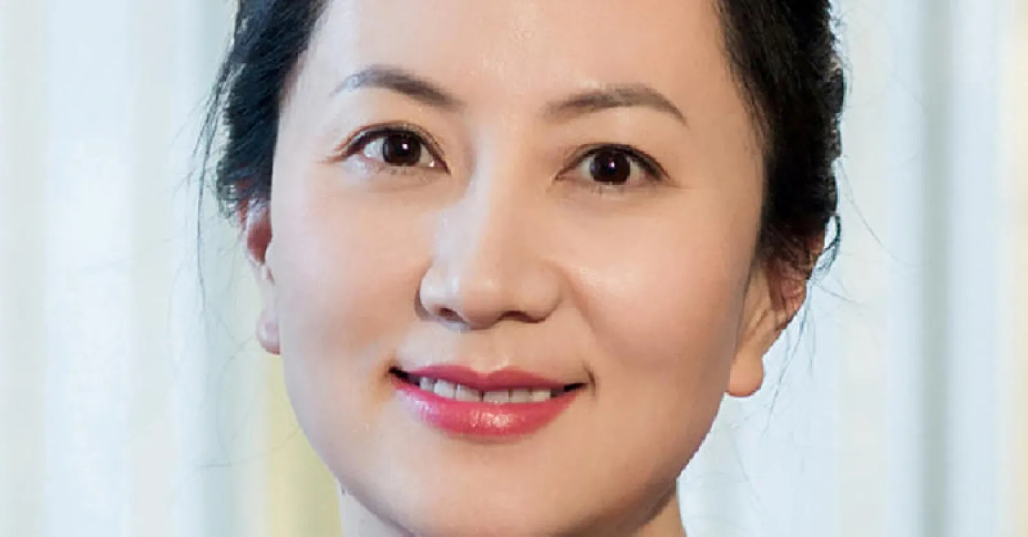 المديرة المالية لـ«هواوي» منغ وان تشو (رويترز)