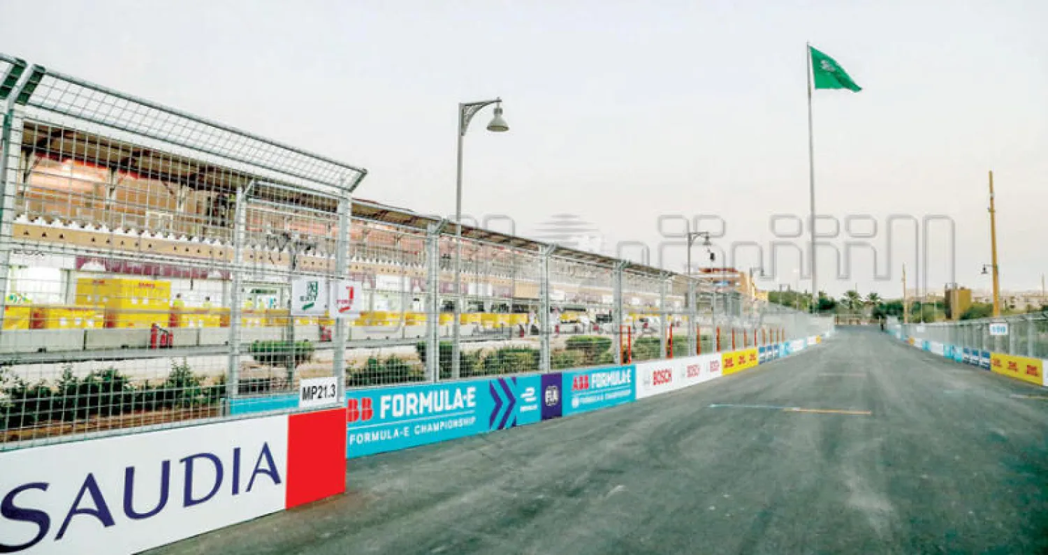 حلبة الدرعية باتت جاهزة لاستضافة الحدث الكبير (تصوير: بشير صالح)