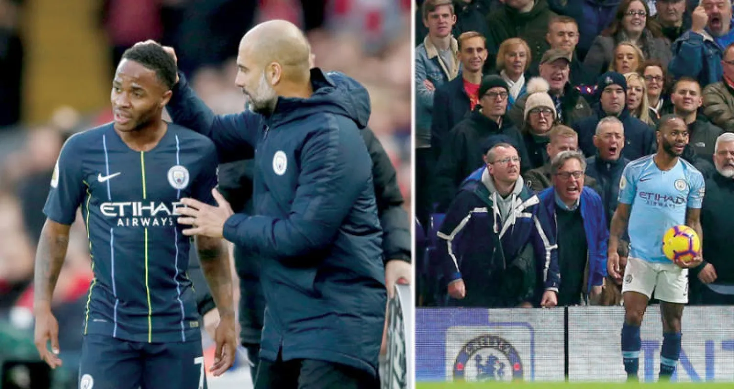 جماهير تشيلسي توجه إساءات لستيرلنغ  -  غوارديولا أثنى على ستيرلنغ بعد حديثه عما تعرض له من إساءة عنصرية