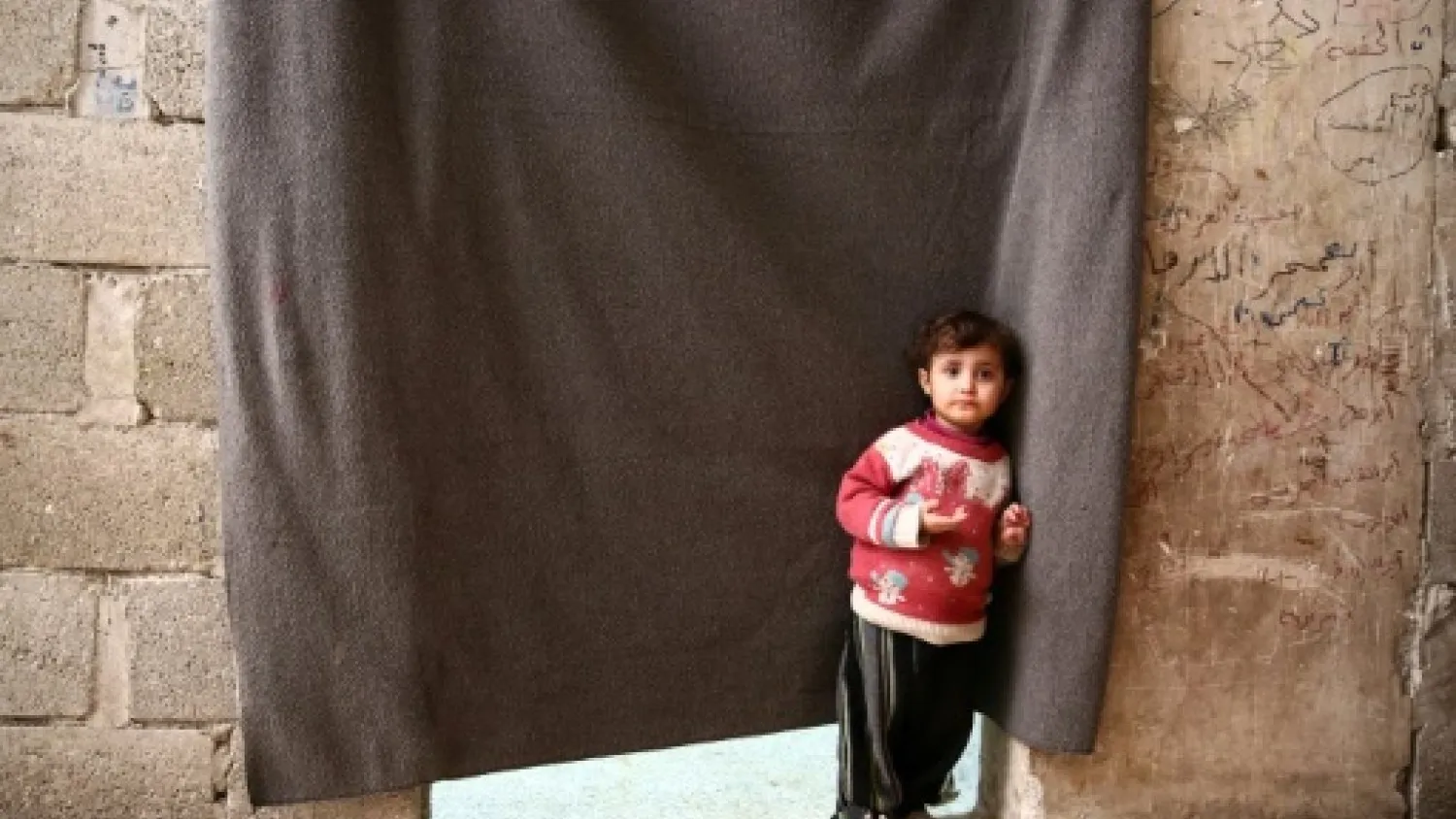 The residents of the underground camp in Al-Bab were displaced by the Syrian war, sometimes several times, mostly from the eastern province of Deir Ezzor | AFP