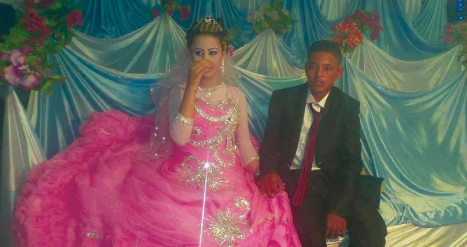 الطفلان فارس السعيد ونانسي في محافظة الدقهلية عام 2016