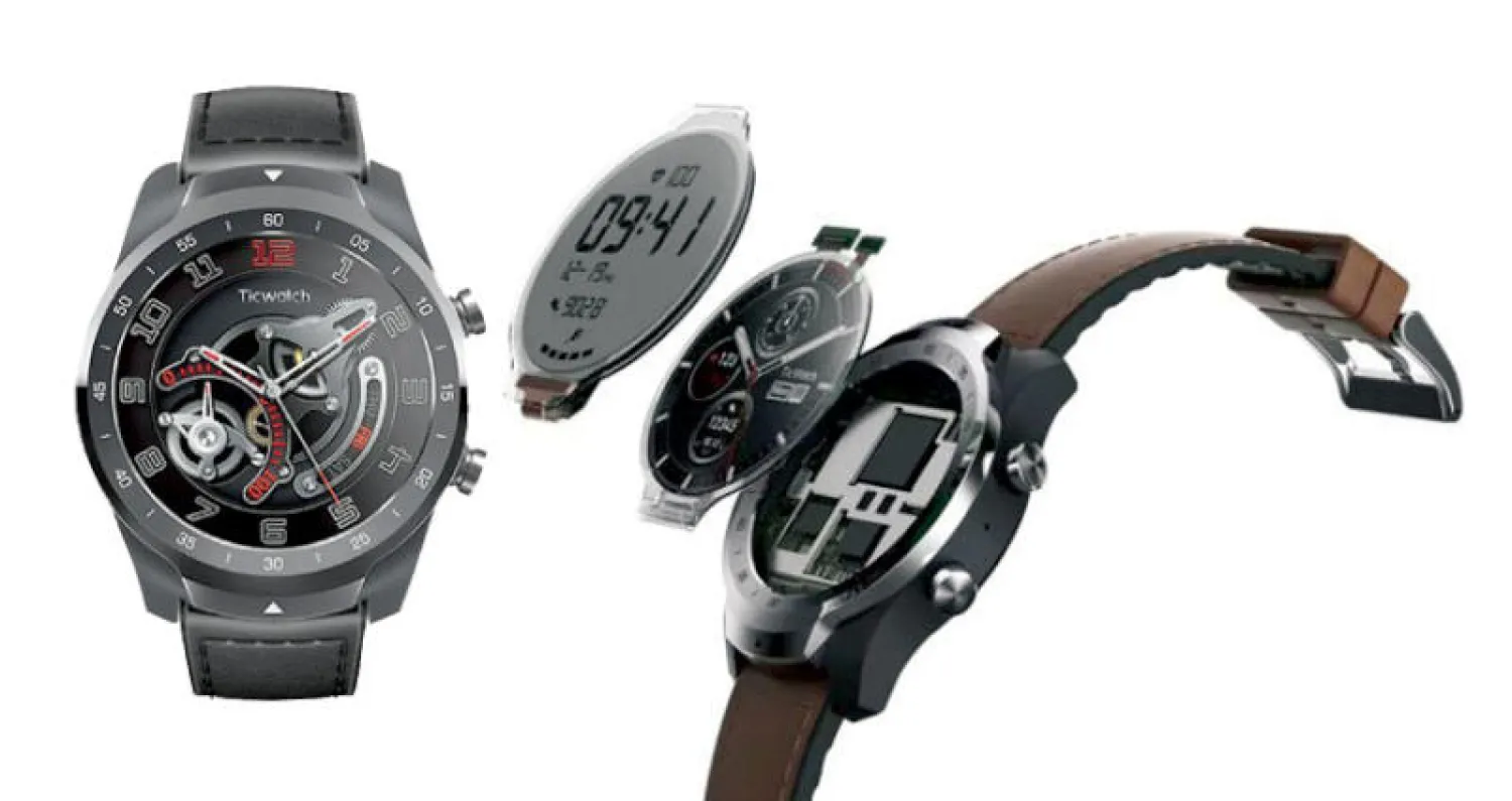 صورة توضح الشاشتين الموجودتين في الساعة  -  ساعة تيك ووتش برو